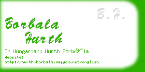 borbala hurth business card